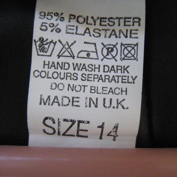 FIGA Tartan/Faux Leather dress, size 14, green/blue/black - Picture 11 of 11